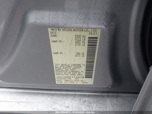 Photo 8 VIN: 1N4AL3AP8DN552028 - NISSAN ALTIMA 