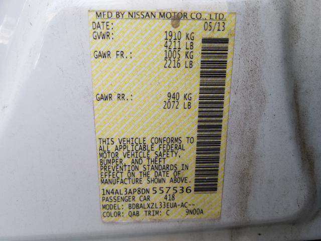 Photo 9 VIN: 1N4AL3AP8DN557536 - NISSAN ALTIMA 