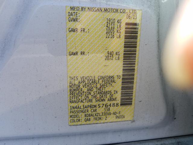 Photo 9 VIN: 1N4AL3AP8DN576488 - NISSAN ALTIMA 2.5 