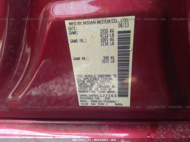 Photo 8 VIN: 1N4AL3AP8EC127163 - NISSAN ALTIMA 