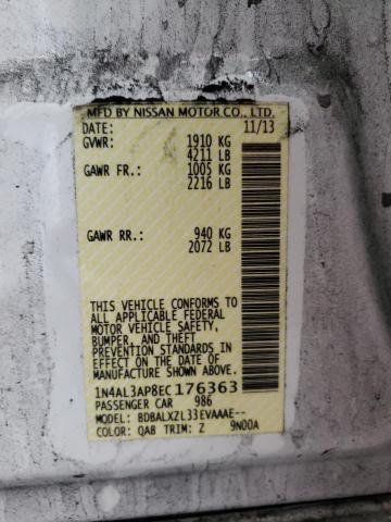 Photo 9 VIN: 1N4AL3AP8EC176363 - NISSAN ALTIMA 2.5 