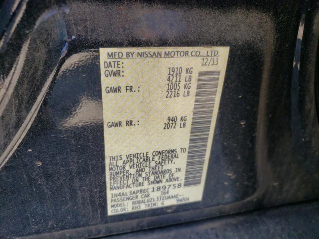 Photo 9 VIN: 1N4AL3AP8EC189758 - NISSAN ALTIMA 2.5 