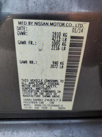 Photo 11 VIN: 1N4AL3AP8EC268573 - NISSAN ALTIMA 2.5 