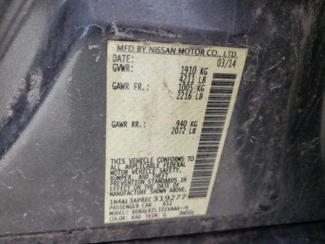 Photo 9 VIN: 1N4AL3AP8EC319277 - NISSAN ALTIMA 2.5 