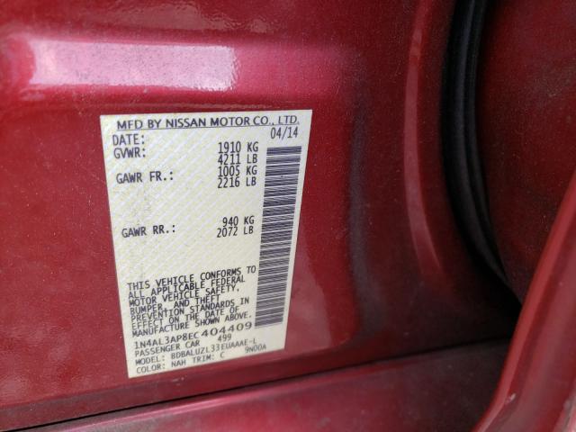 Photo 9 VIN: 1N4AL3AP8EC404409 - NISSAN ALTIMA 2.5 