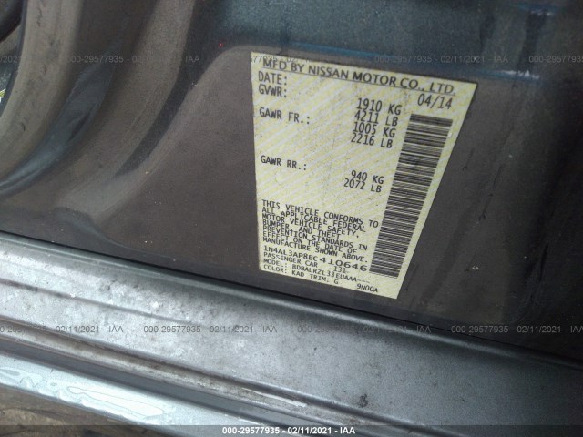 Photo 8 VIN: 1N4AL3AP8EC410646 - NISSAN ALTIMA 