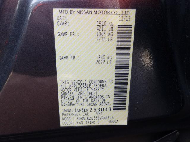 Photo 9 VIN: 1N4AL3AP8EN253043 - NISSAN ALTIMA 2.5 