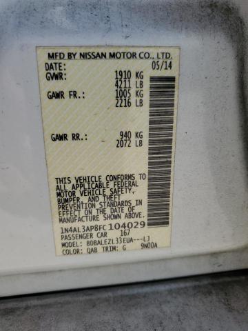 Photo 11 VIN: 1N4AL3AP8FC104029 - NISSAN ALTIMA 