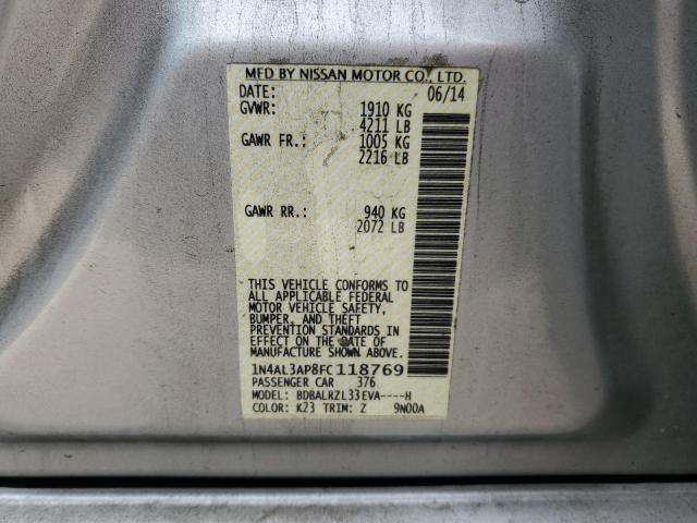 Photo 11 VIN: 1N4AL3AP8FC118769 - NISSAN ALTIMA 