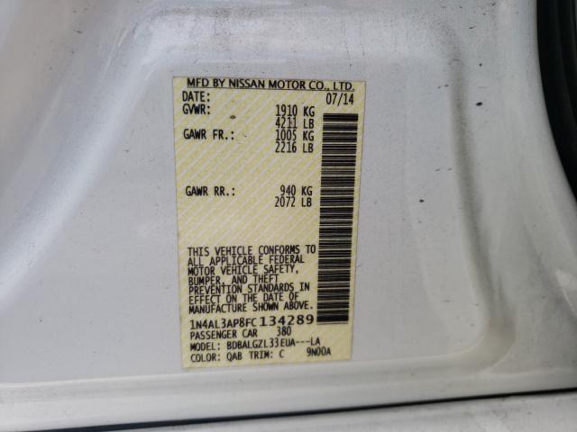 Photo 9 VIN: 1N4AL3AP8FC134289 - NISSAN ALTIMA 2.5 