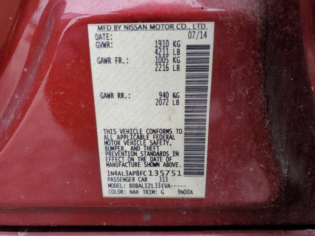 Photo 11 VIN: 1N4AL3AP8FC135751 - NISSAN ALTIMA 