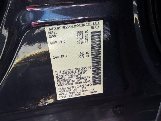 Photo 9 VIN: 1N4AL3AP8FC145440 - NISSAN ALTIMA 2.5 