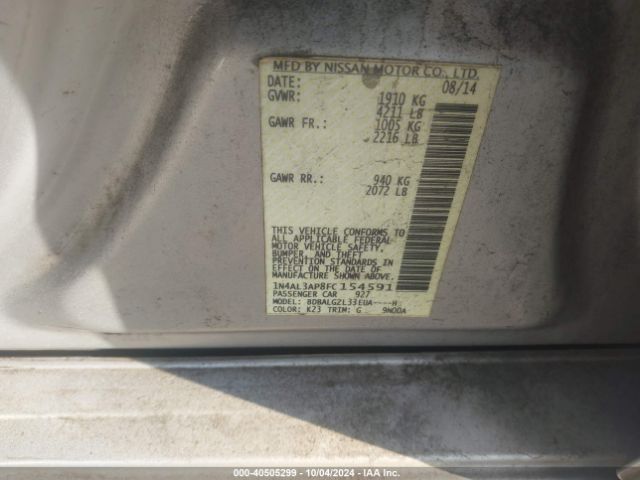 Photo 8 VIN: 1N4AL3AP8FC154591 - NISSAN ALTIMA 