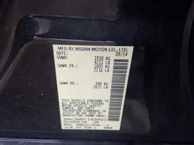 Photo 9 VIN: 1N4AL3AP8FC169401 - NISSAN ALTIMA 2.5 