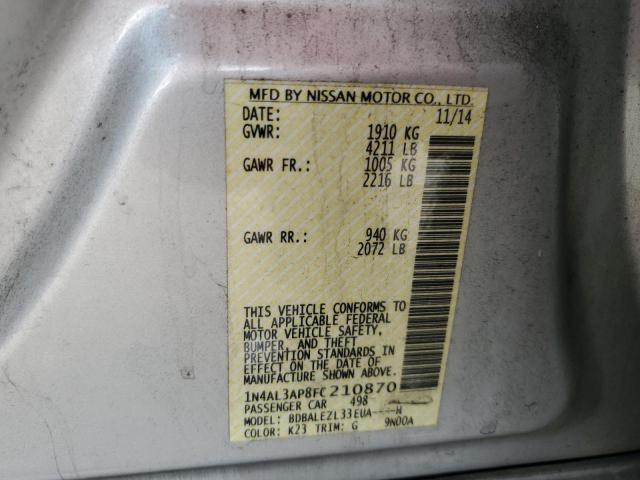 Photo 11 VIN: 1N4AL3AP8FC210870 - NISSAN ALTIMA 