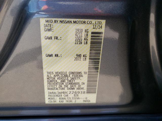 Photo 9 VIN: 1N4AL3AP8FC226938 - NISSAN ALTIMA 2.5 