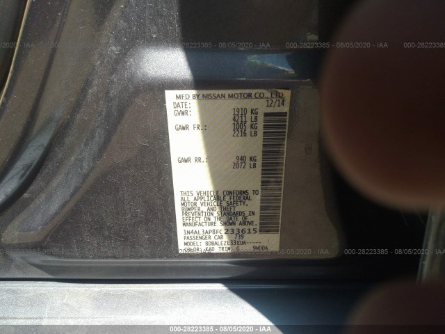 Photo 8 VIN: 1N4AL3AP8FC233615 - NISSAN ALTIMA 