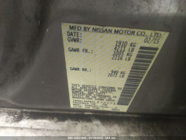 Photo 8 VIN: 1N4AL3AP8FC272771 - NISSAN ALTIMA 