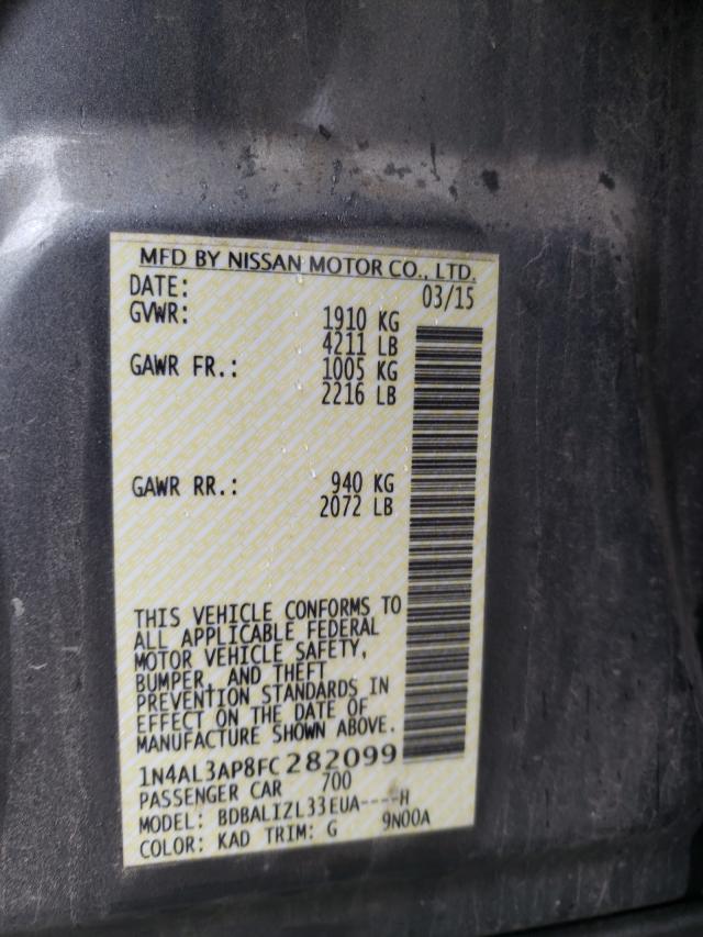 Photo 9 VIN: 1N4AL3AP8FC282099 - NISSAN ALTIMA 2.5 