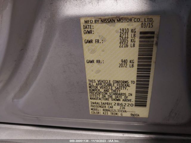 Photo 8 VIN: 1N4AL3AP8FC286220 - NISSAN ALTIMA 