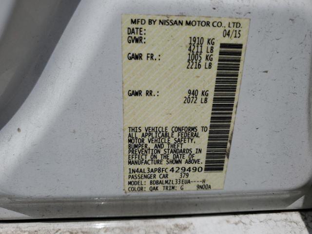 Photo 12 VIN: 1N4AL3AP8FC429490 - NISSAN ALTIMA 2.5 