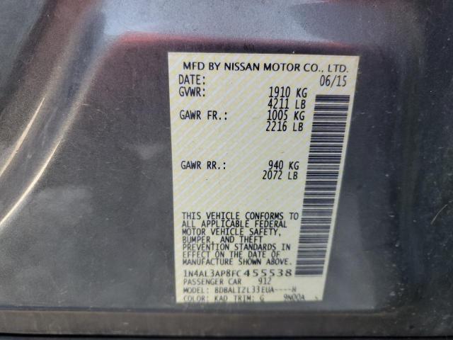 Photo 11 VIN: 1N4AL3AP8FC455538 - NISSAN ALTIMA 2.5 