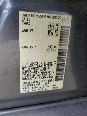 Photo 11 VIN: 1N4AL3AP8FC476695 - NISSAN ALTIMA 