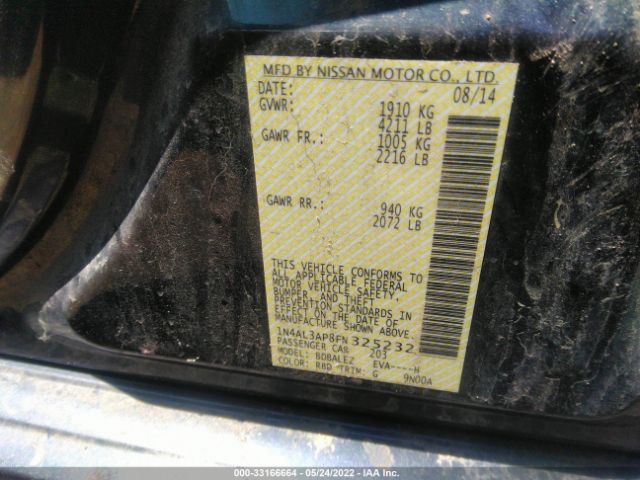 Photo 8 VIN: 1N4AL3AP8FN325232 - NISSAN ALTIMA 