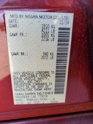 Photo 11 VIN: 1N4AL3AP8FN367089 - NISSAN ALTIMA 