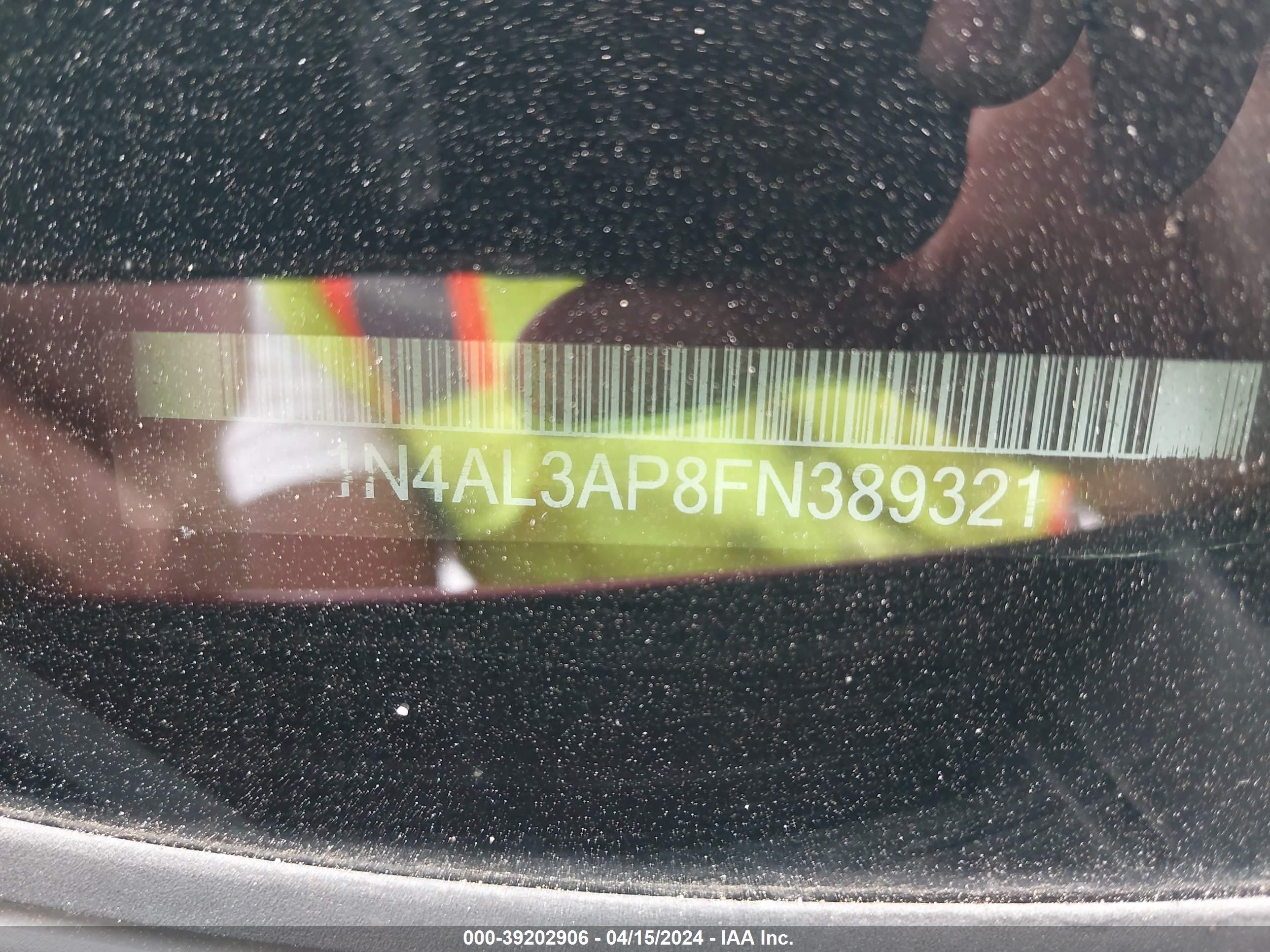 Photo 8 VIN: 1N4AL3AP8FN389321 - NISSAN ALTIMA 