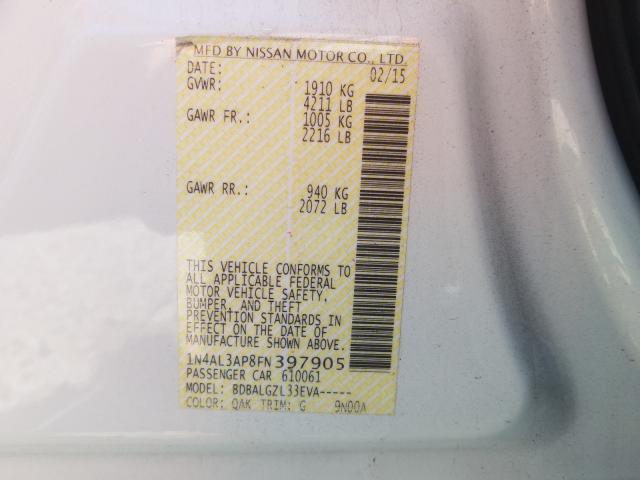 Photo 9 VIN: 1N4AL3AP8FN397905 - NISSAN ALTIMA 2.5 