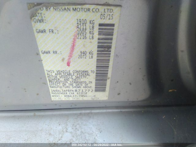 Photo 8 VIN: 1N4AL3AP8FN871772 - NISSAN ALTIMA 