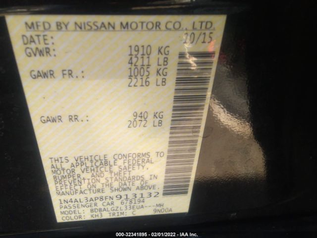 Photo 8 VIN: 1N4AL3AP8FN913132 - NISSAN ALTIMA 