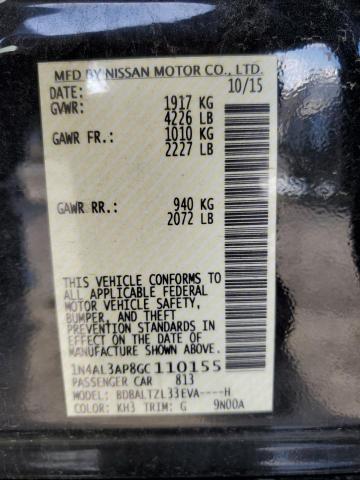 Photo 11 VIN: 1N4AL3AP8GC110155 - NISSAN ALTIMA 