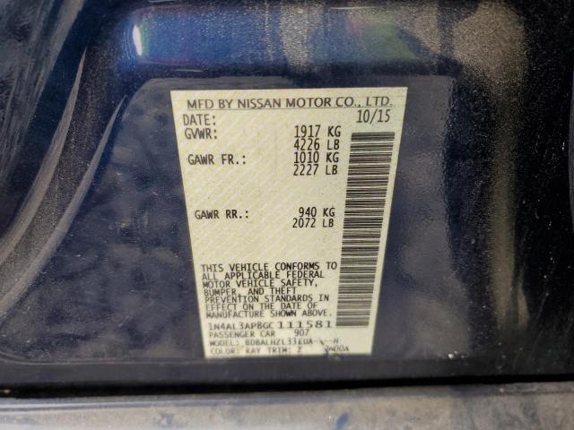 Photo 12 VIN: 1N4AL3AP8GC111581 - NISSAN ALTIMA 2.5 