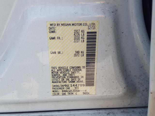 Photo 9 VIN: 1N4AL3AP8GC144709 - NISSAN ALTIMA 2.5 