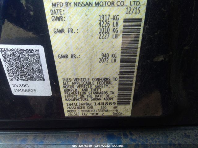 Photo 8 VIN: 1N4AL3AP8GC144869 - NISSAN ALTIMA 