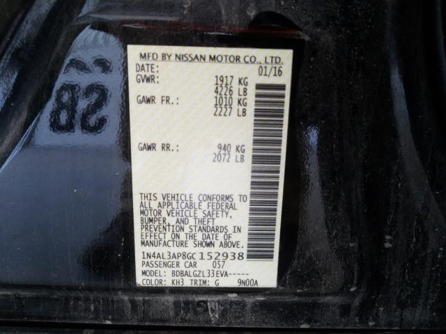 Photo 9 VIN: 1N4AL3AP8GC152938 - NISSAN ALTIMA 2.5 