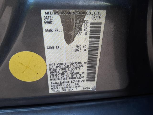 Photo 9 VIN: 1N4AL3AP8GC174826 - NISSAN ALTIMA 2.5 