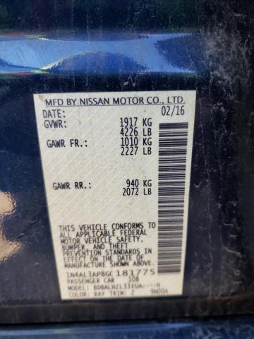 Photo 9 VIN: 1N4AL3AP8GC181775 - NISSAN ALTIMA 