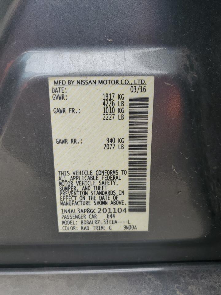 Photo 11 VIN: 1N4AL3AP8GC201104 - NISSAN ALTIMA 