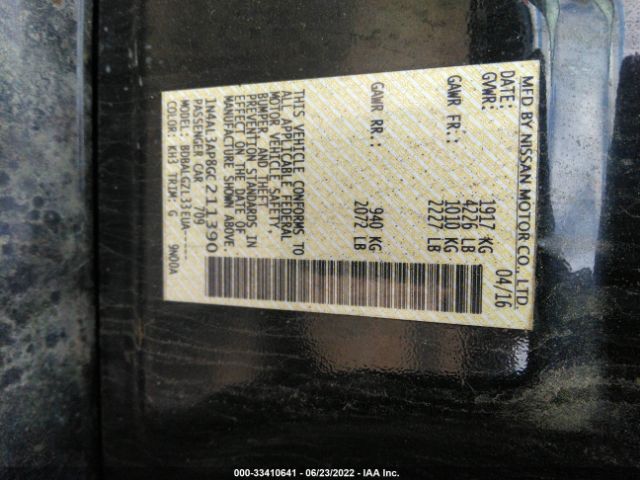 Photo 8 VIN: 1N4AL3AP8GC211390 - NISSAN ALTIMA 