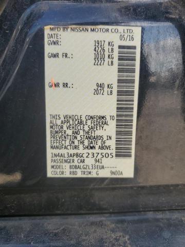 Photo 12 VIN: 1N4AL3AP8GC237505 - NISSAN ALTIMA 2.5 