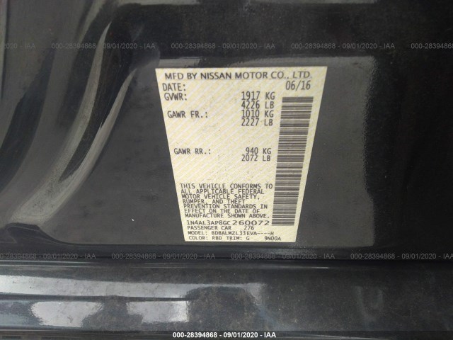 Photo 8 VIN: 1N4AL3AP8GC260072 - NISSAN ALTIMA 