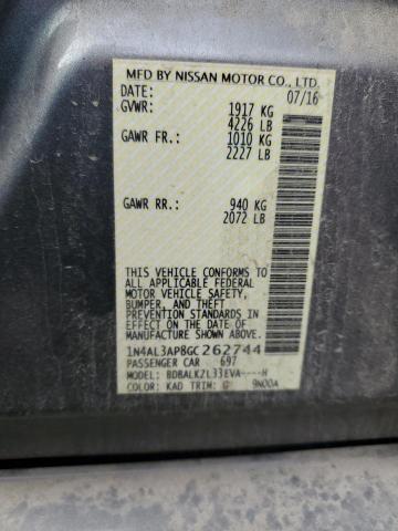 Photo 12 VIN: 1N4AL3AP8GC262744 - NISSAN ALTIMA 2.5 