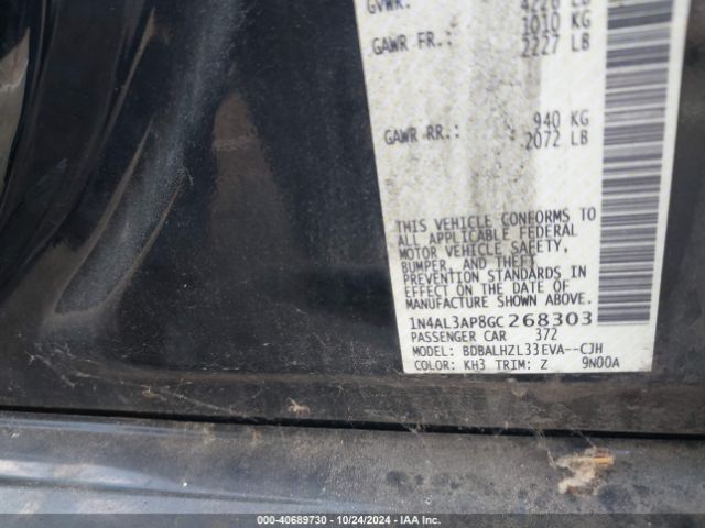 Photo 8 VIN: 1N4AL3AP8GC268303 - NISSAN ALTIMA 