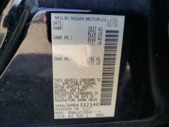 Photo 9 VIN: 1N4AL3AP8GN332540 - NISSAN ALTIMA 2.5 