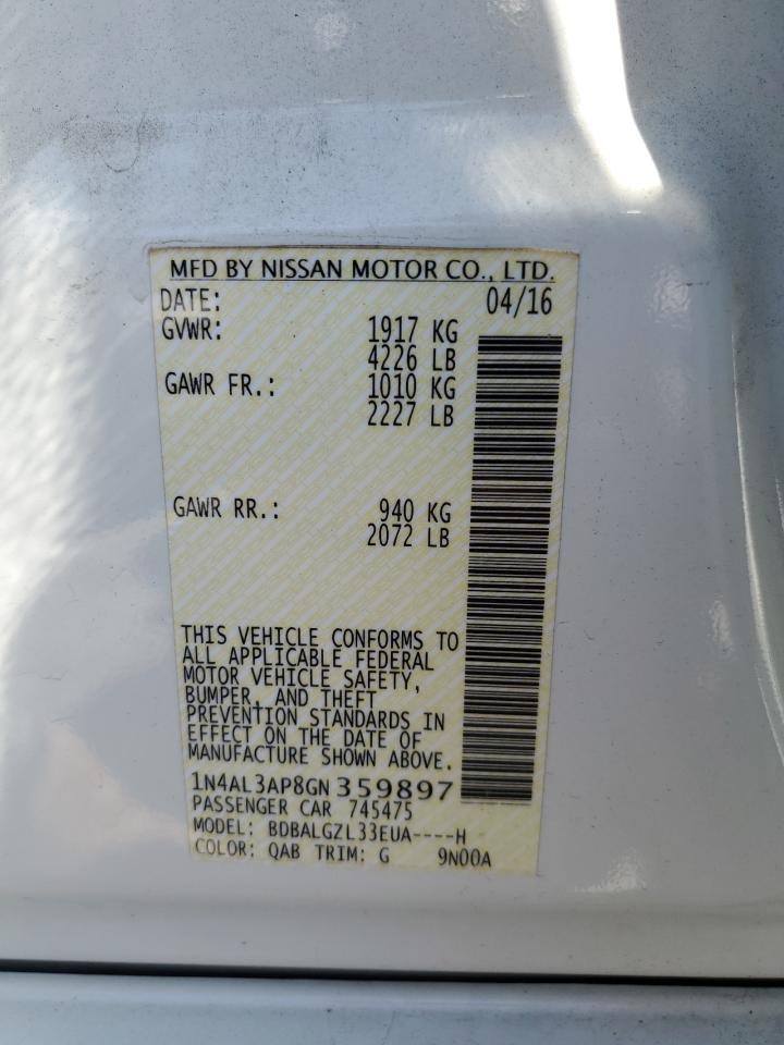 Photo 11 VIN: 1N4AL3AP8GN359897 - NISSAN ALTIMA 