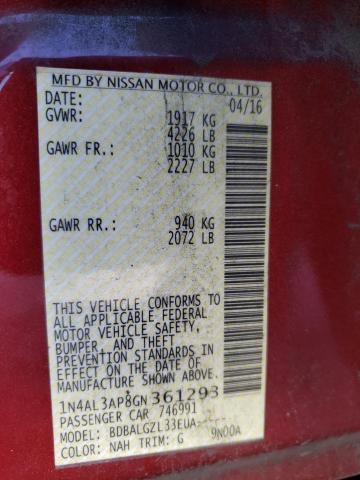 Photo 11 VIN: 1N4AL3AP8GN361293 - NISSAN ALTIMA 2.5 