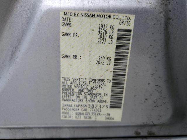 Photo 11 VIN: 1N4AL3AP8GN387375 - NISSAN ALTIMA 2.5 